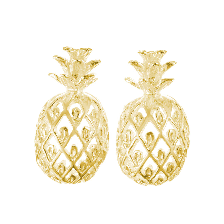 925 Sterling Silver Pineapple Stud Earrings