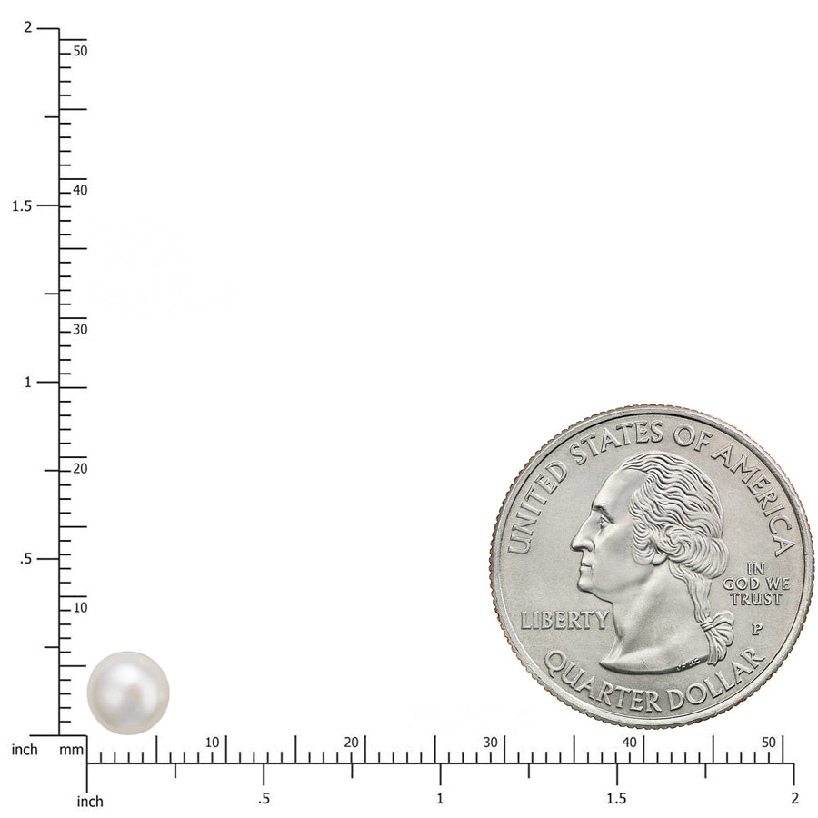 925 Sterling Silver Natural Freshwater Pearl Stud Earrings