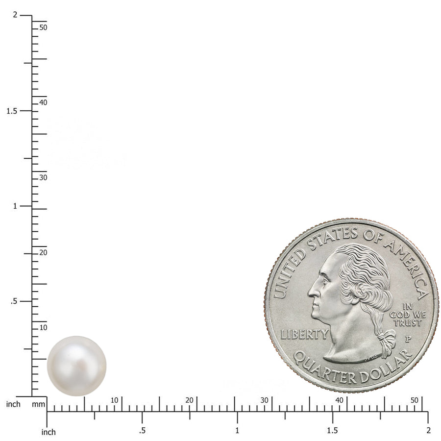 925 Sterling Silver Natural Freshwater Pearl Stud Earrings