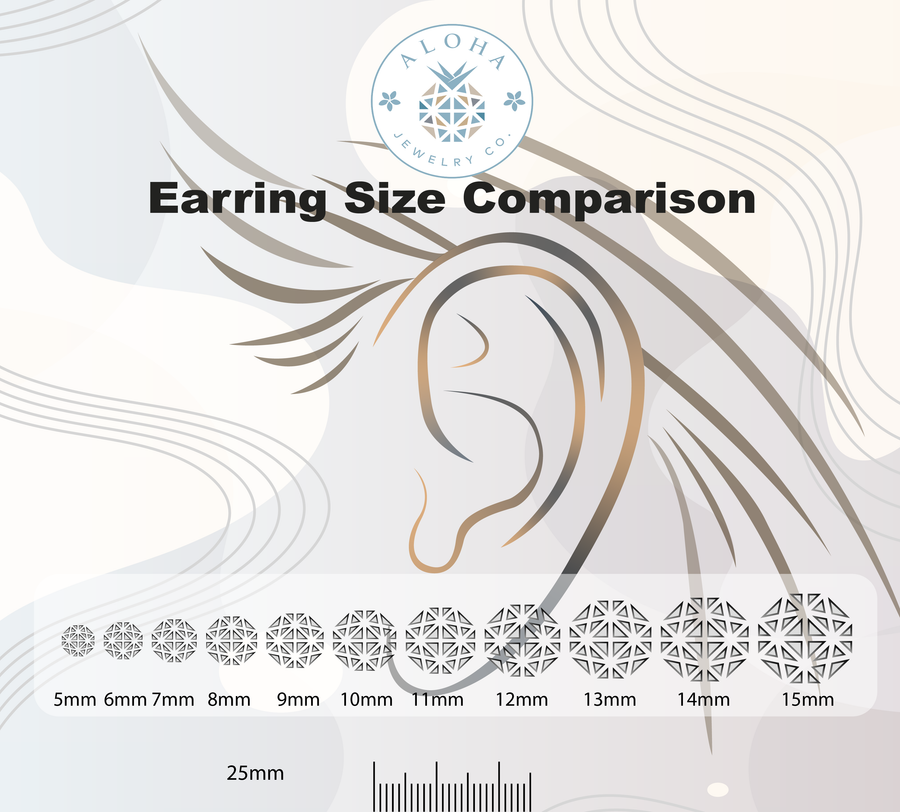 14K Gold Plated 925 Sterling Silver Natural Freshwater Wavy Halo Pearl Earrings