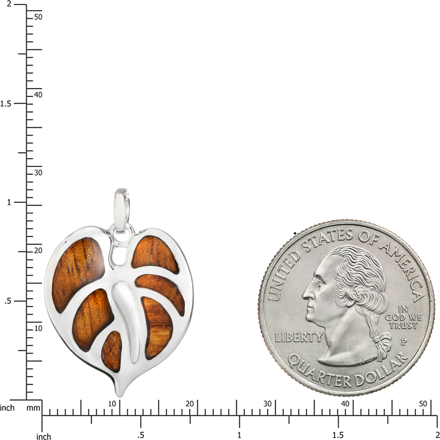 anthurium coin Sterling Silver Natural Koa Wood Anthurium Flower Pendant – Aloha Jewelry Co