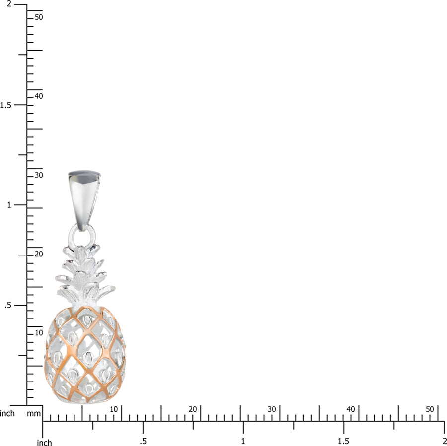 925 Sterling Silver Pineapple Pendant