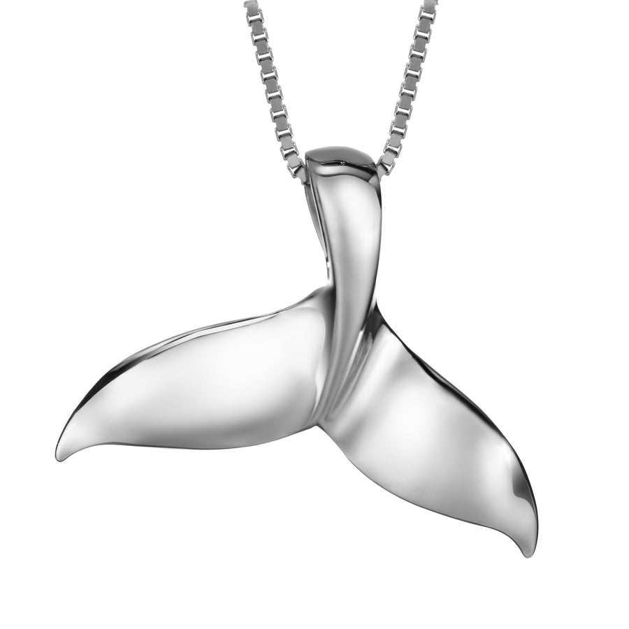 Sterling Silver Whale Tail Pendant